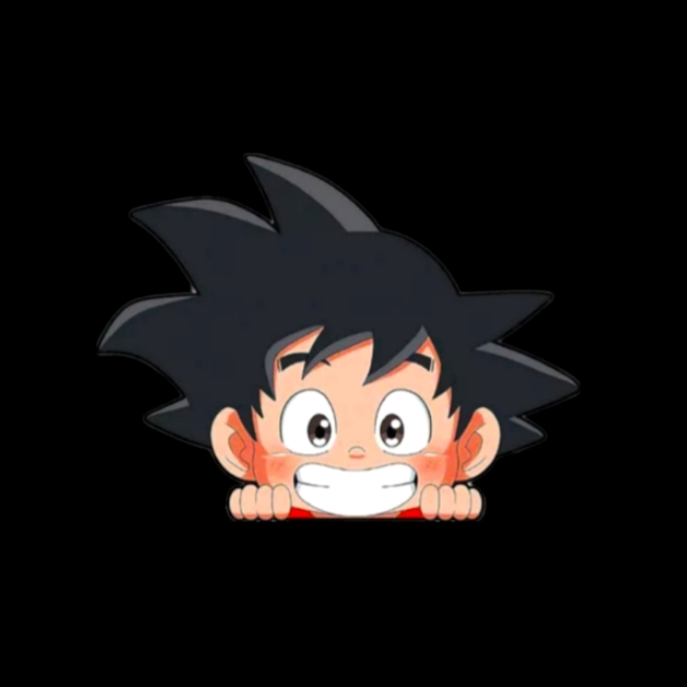 Goku Peek-a-Boo Decal